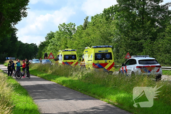 Fietsers ten val bij verkeersongeval