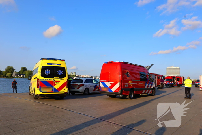 Zoekactie naar persoon te water in de hoofdstad