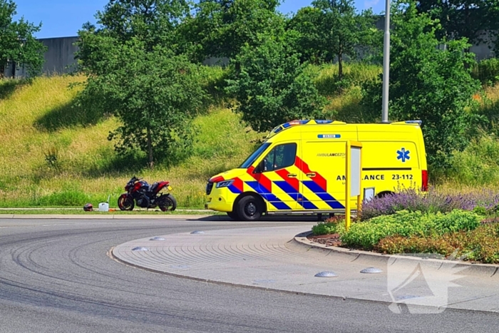 Motorrijder gewond na harde val