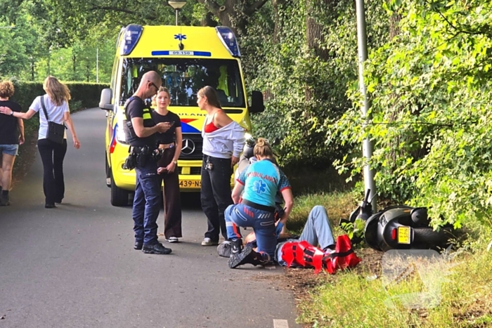 Scooterrijder gewond na val