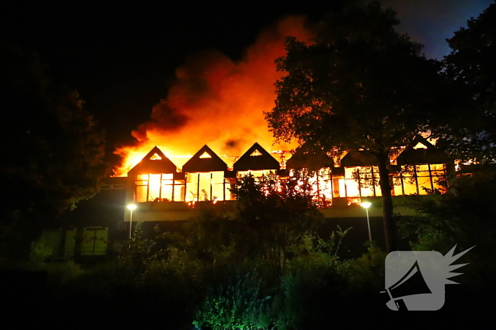 Vlammenzee op industrieterrein