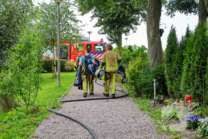 Brand in tuinhuisje geblust zonder gewonden