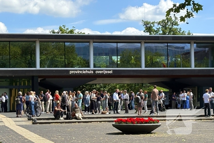 Provinciehuis ontruimd wegens brand