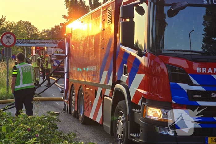 Uitslaande brand in winkelpand