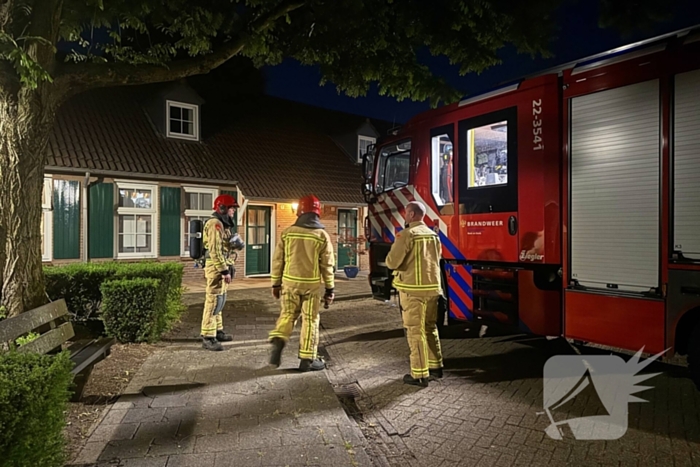 Woningbrand in de nacht snel geblust