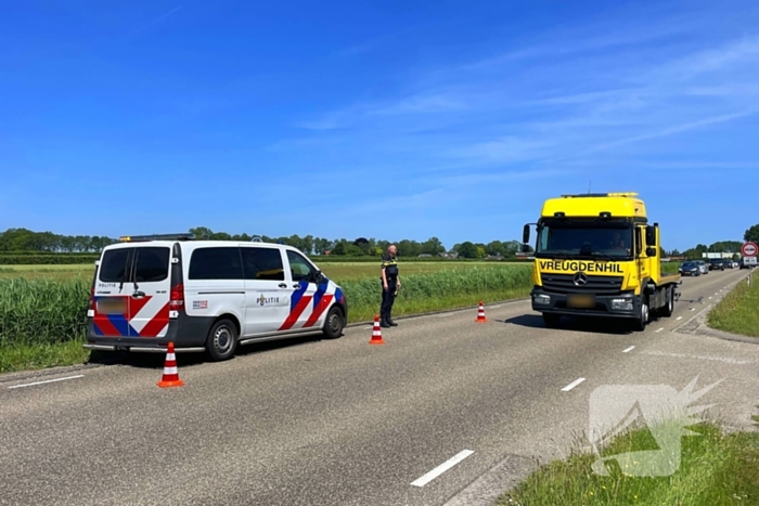 Auto belandt in sloot na ongeval