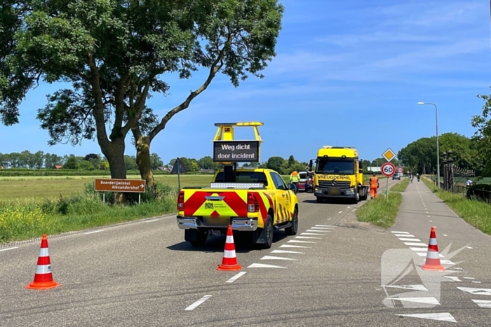 Auto belandt in sloot na ongeval