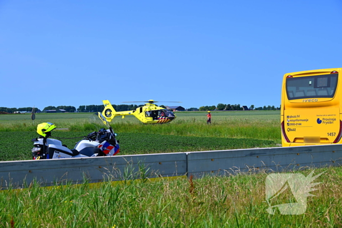Ernstig ongeval met scootmobiel en auto