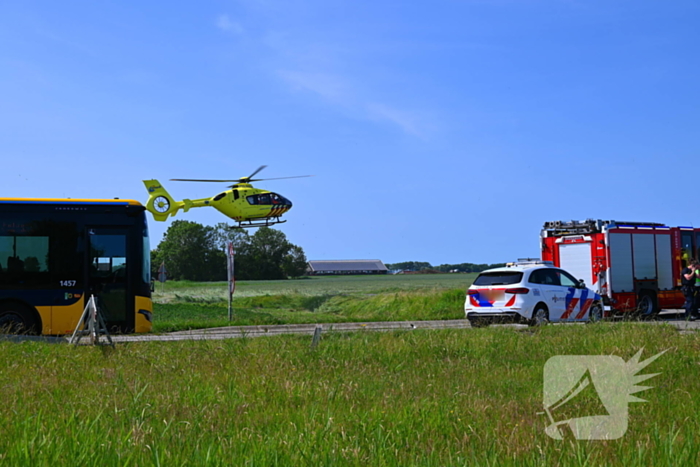 Ernstig ongeval met scootmobiel en auto