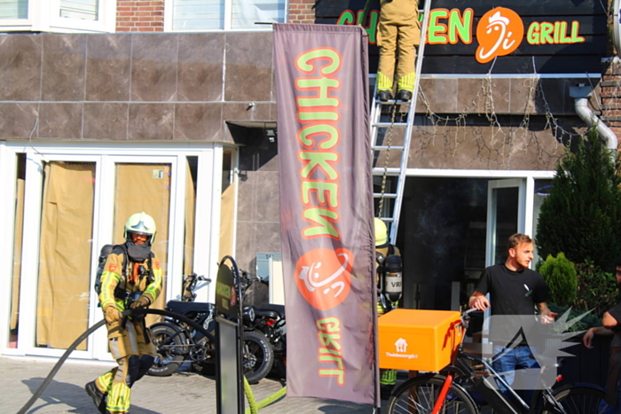 Brand bij grillrestaurant