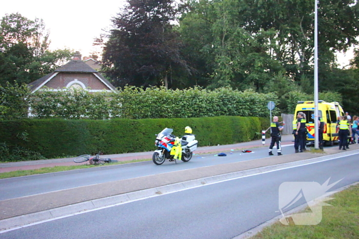 Traumahelikopter ingezet bij fietsongeval