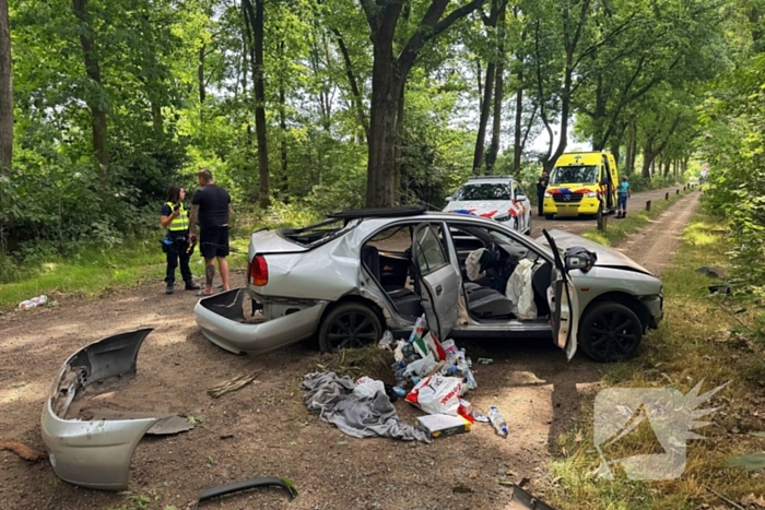 Beschonken bestuurder richt ravage aan