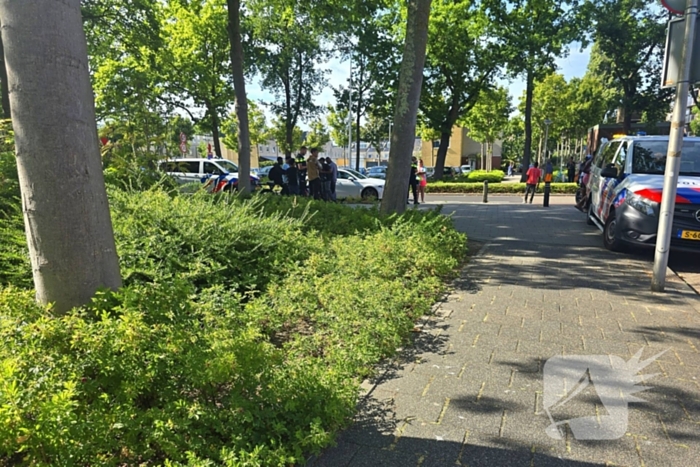 Bestelbus rijdt door na ongeluk