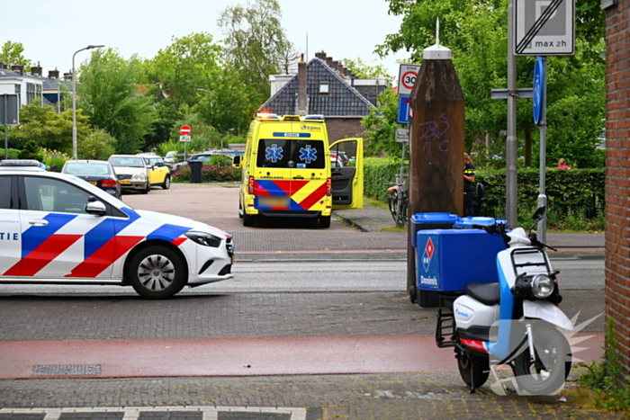 Scooterbezorger gewond geraakt
