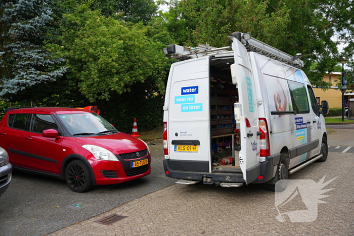 Netbeheerder repareert leidingbreuk