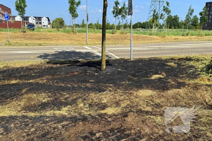 Brand ontstaan tijdens maaiwerkzaamheden