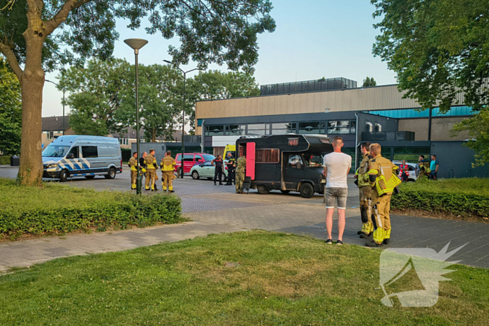 Explosievendienst onderzoekt camper na incident