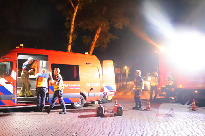 Grote brand in schuur achter woonhuis