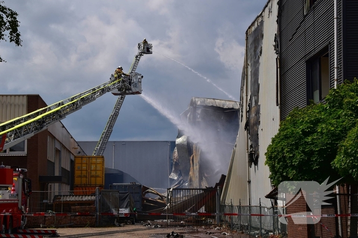 Zware schade door industriebrand