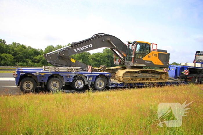 Vrachtwagenbrand door klapband snel geblust