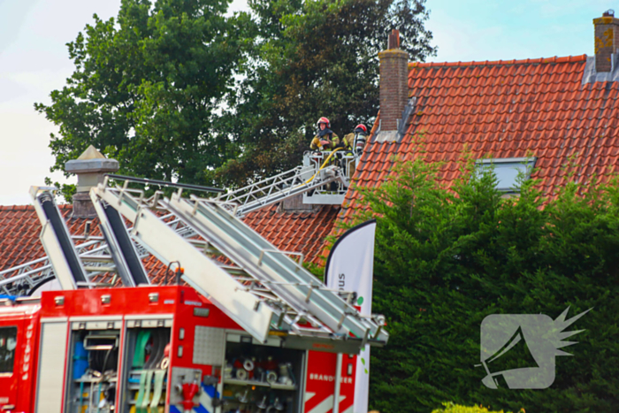 Zeer grote brand op golfbaan