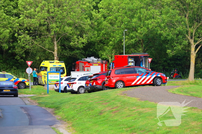Zeer grote brand op golfbaan