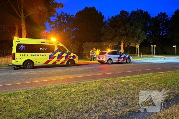 Fietser valt en raakt gewond bij ongeval