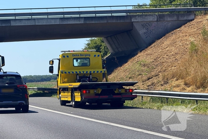 Ongeval op snelweg veroorzaakt hinder
