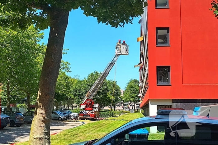 Bewoners ontkomen aan brand