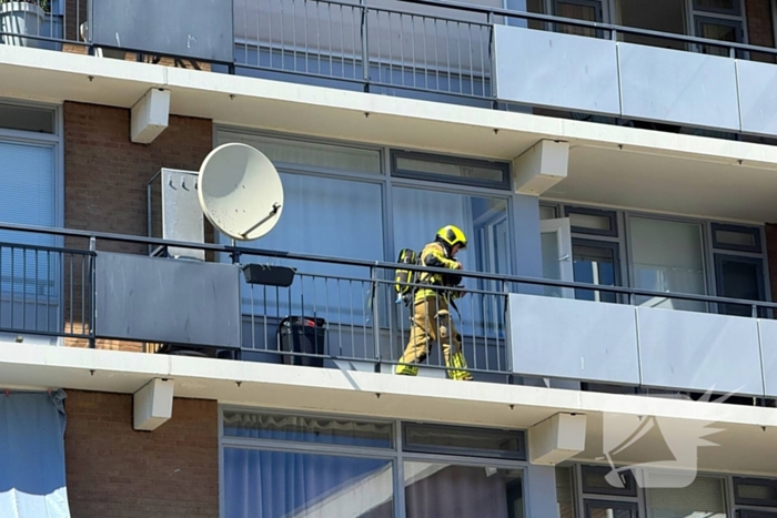 Ambulance ter plekke na brandmelding