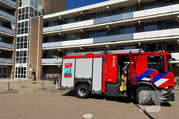 Ambulance ter plekke na brandmelding