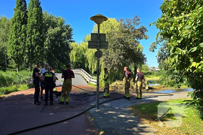 Rietbrand effectief geblust door brandweer