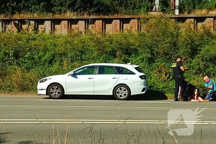 Botsing met letsel tussen drie voertuigen