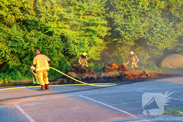 Berg gras in brand