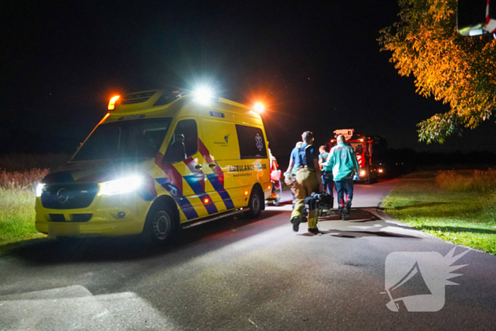 Man gewond bij nachtelijk vaartuigongeval