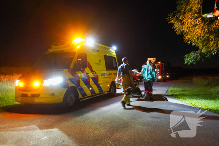 Man gewond bij nachtelijk vaartuigongeval