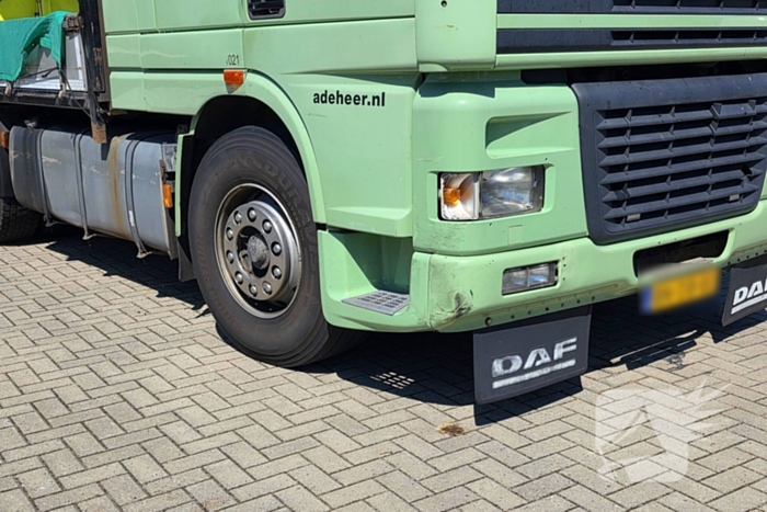 Botsabasorber klapt op personenauto