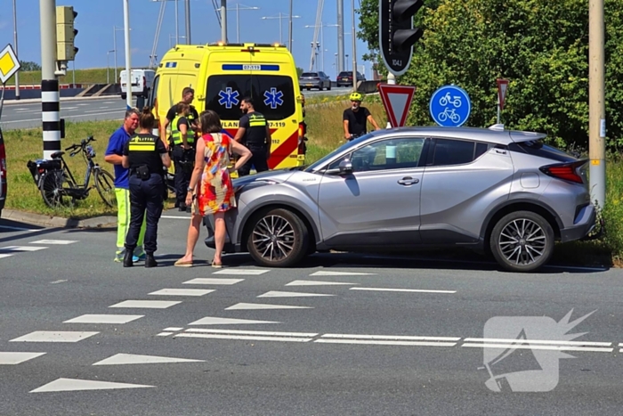 Fietser gewond bij aanrijding met auto