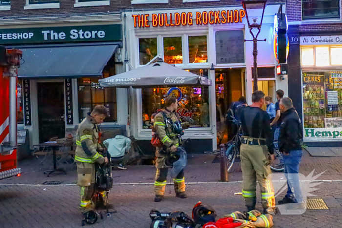 Brand in winkel onder controle
