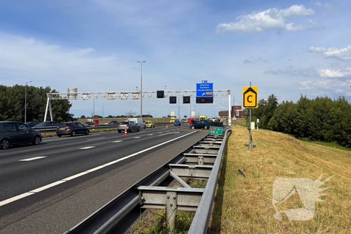 Aanrijding met letsel op snelweg