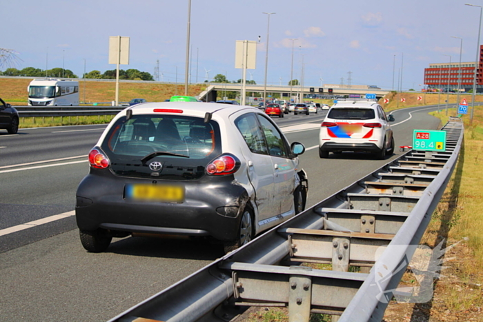 Aanrijding met letsel op snelweg