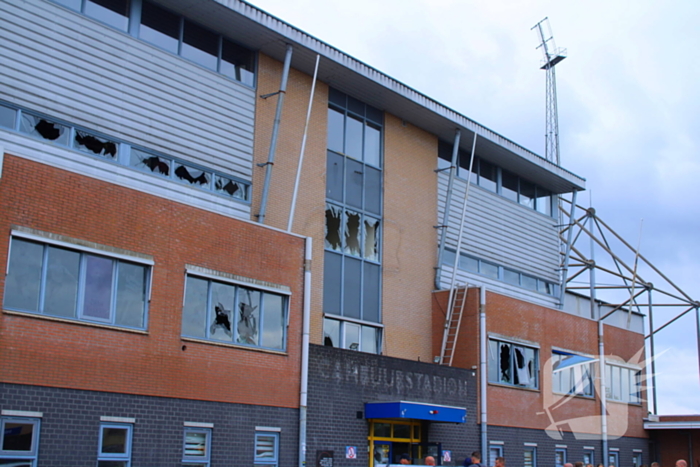 Vernielingen bij voormalig stadion