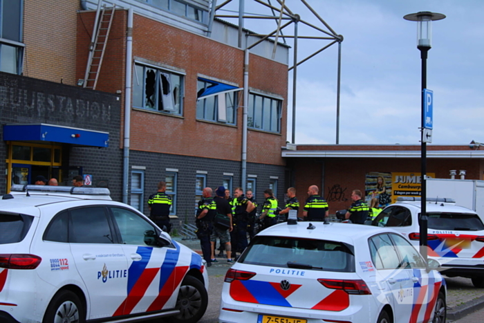 Vernielingen bij voormalig stadion