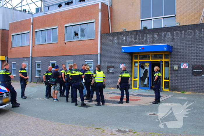 Vernielingen bij voormalig stadion