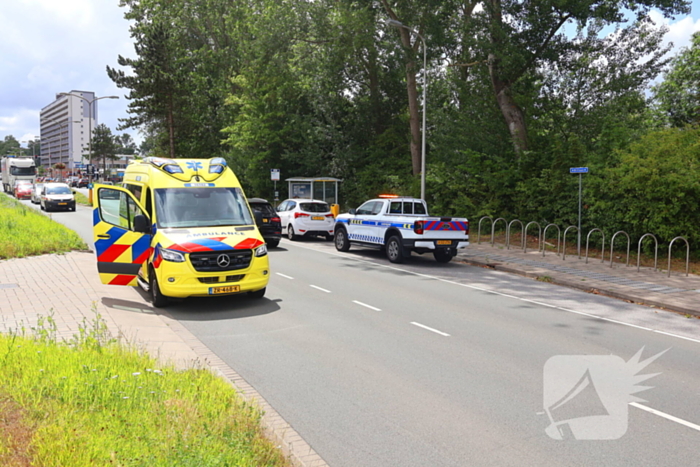 Fietser aangereden door sleepkabel