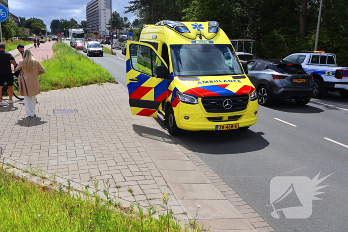 Fietser aangereden door sleepkabel