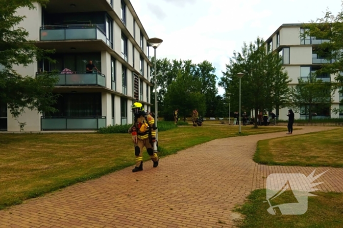 Brand in flatwoning door vergeten pan
