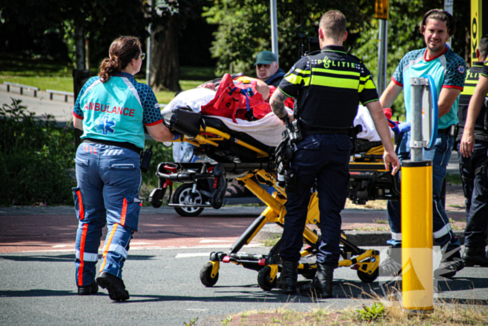 Scooterrijdster gewond na val