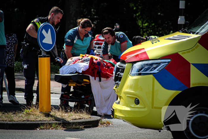 Scooterrijdster gewond na val