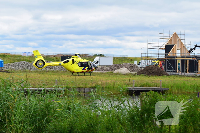 Traumahelikopter landt voor medisch noodgeval